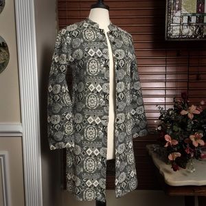 Chico’s Patterned Jacket Duster (Chico’s size 0)